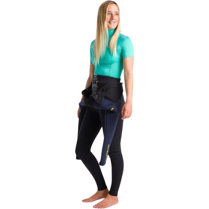 2024 C- Skins Frauen NuWave X Short Sleeve Turtle Neck Lycra Vest C-NLYSSWT - Aqua / Lilac